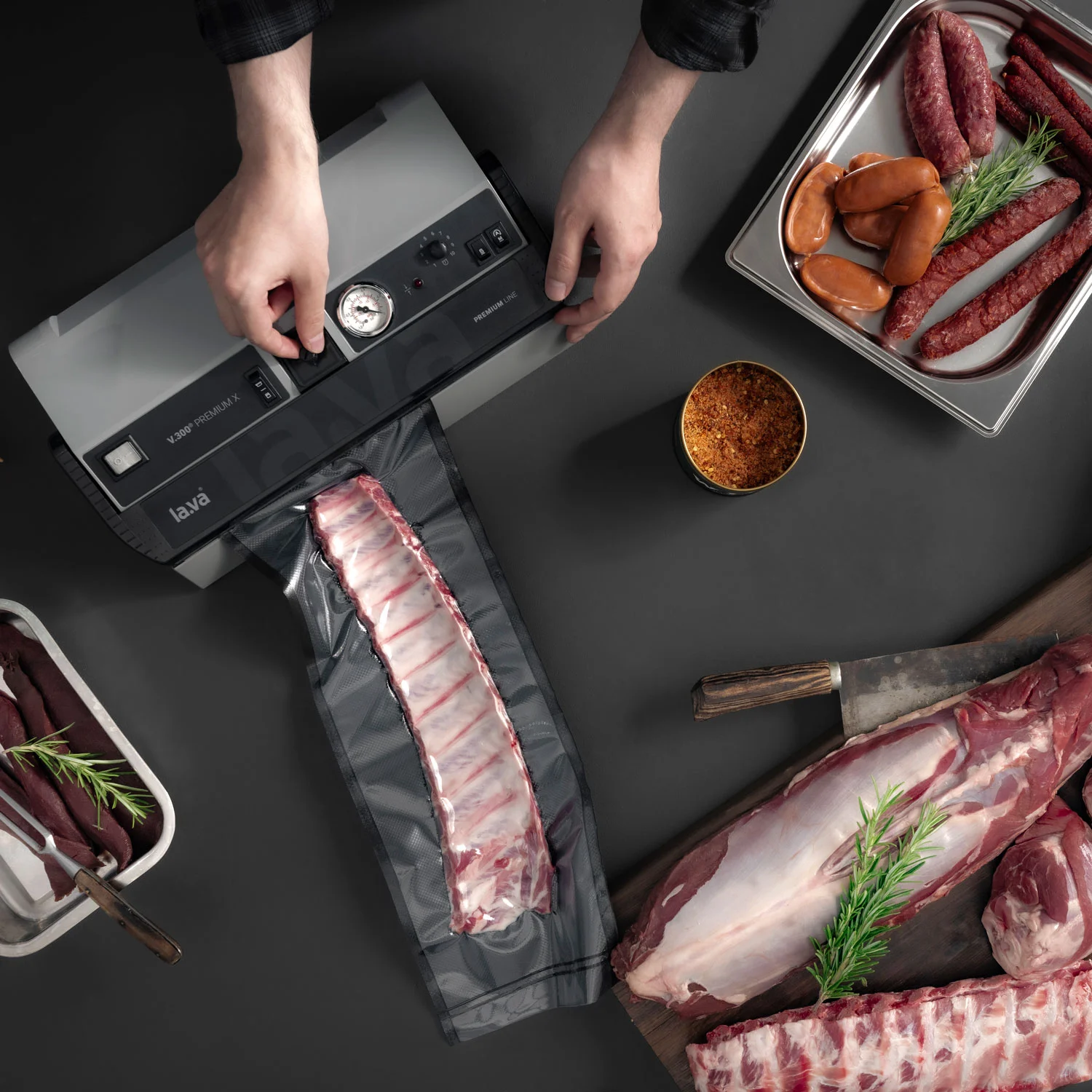 V300PX_Druckregulierung_B-Vac LaVa V300 Premium X Vakuumierer - Fleisch und Wurst vakuumieren