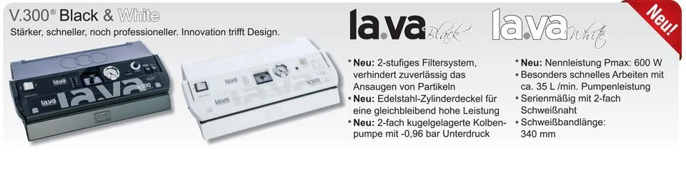 8_7 LaVa V.300 BLACK Vakuumiergerät - Produktvorteile in der Übersicht
