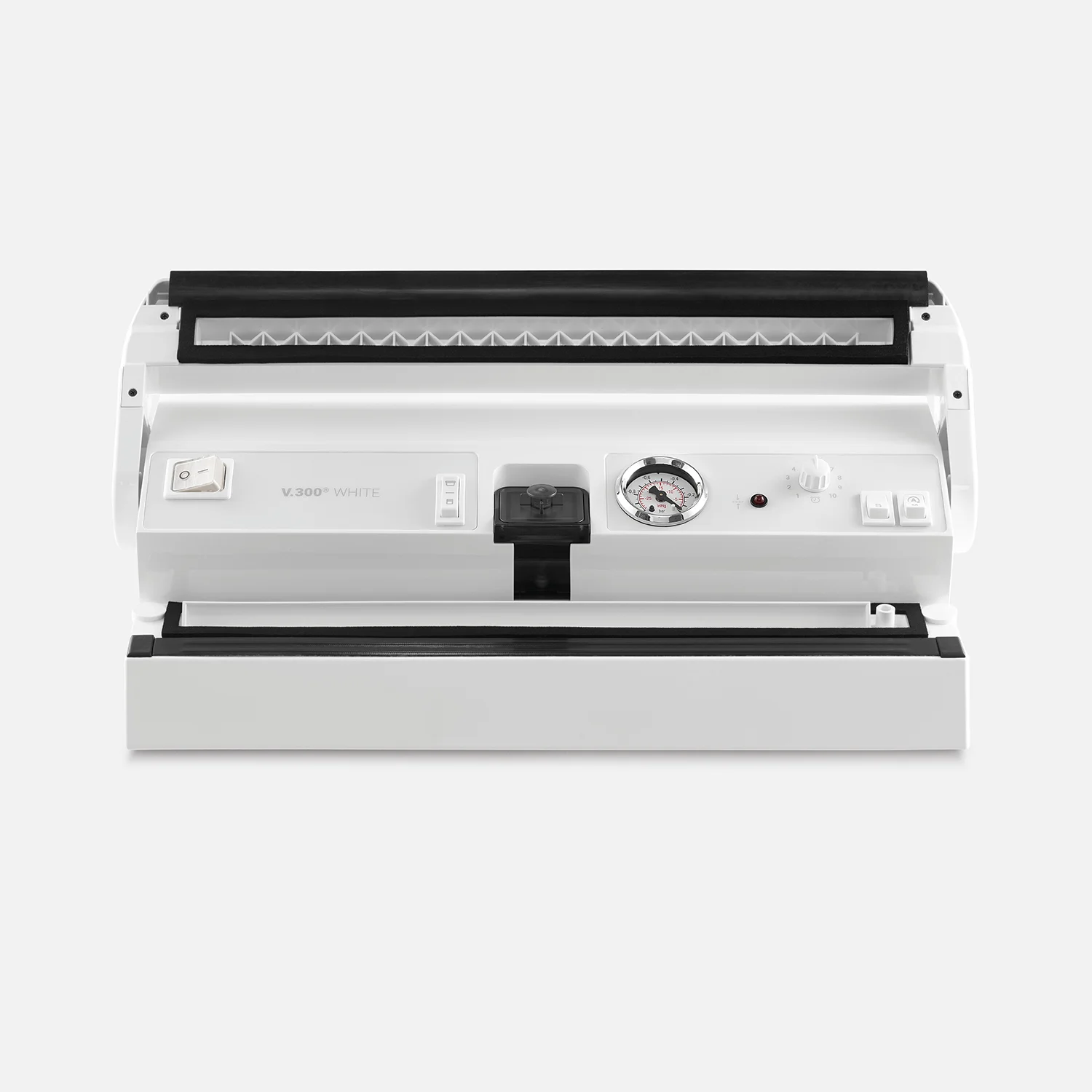 V300W_open LaVa V.300 White - Vakuumierer geöffnete Geräteklappe