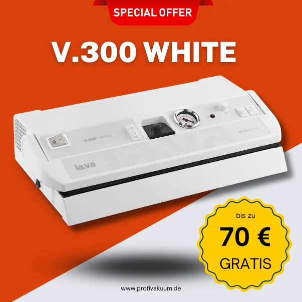 V-300W-70-EUR Vakuumiergerät LaVa V300 WHITE - Weiss - Top Design mit bis zu 70 €