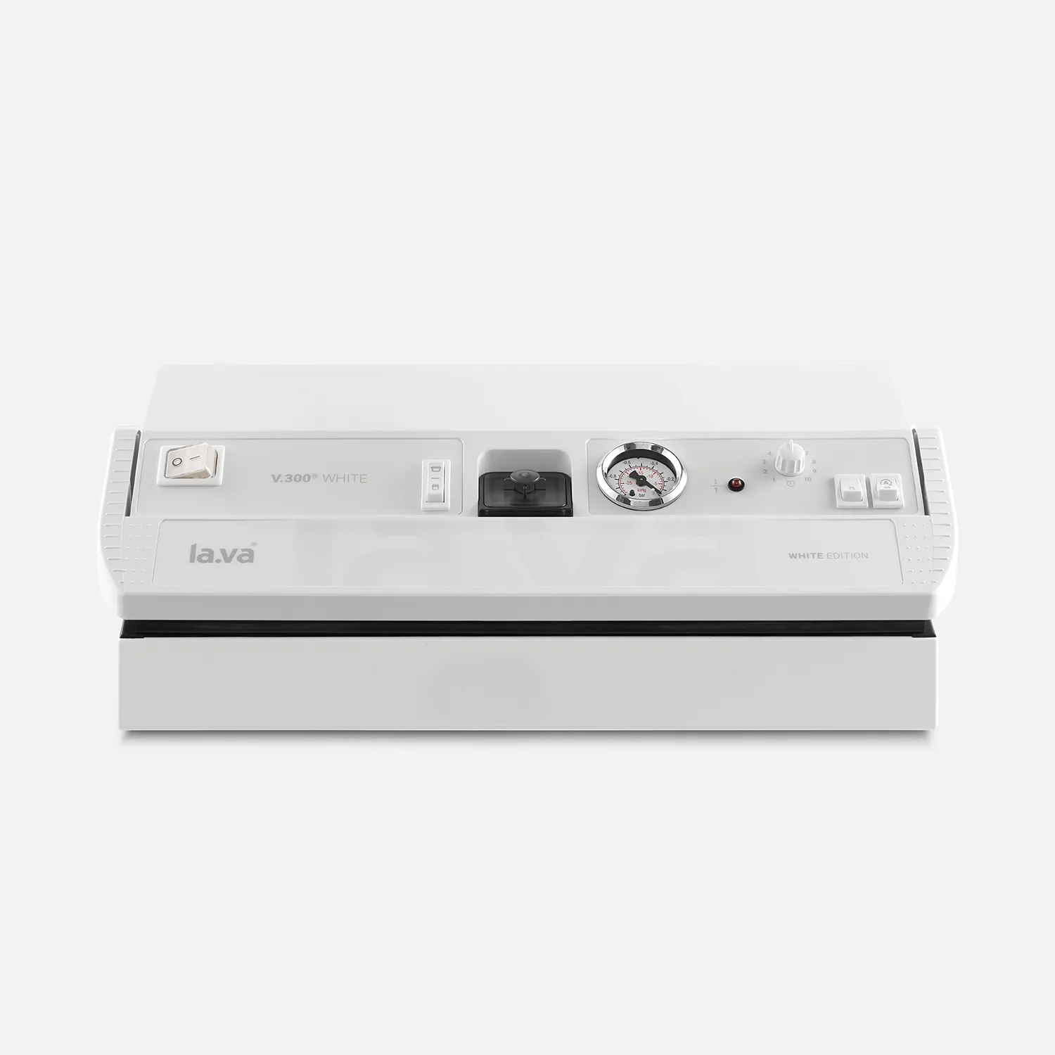V300W_closed LaVa V.300 White - Vakuumierer Front