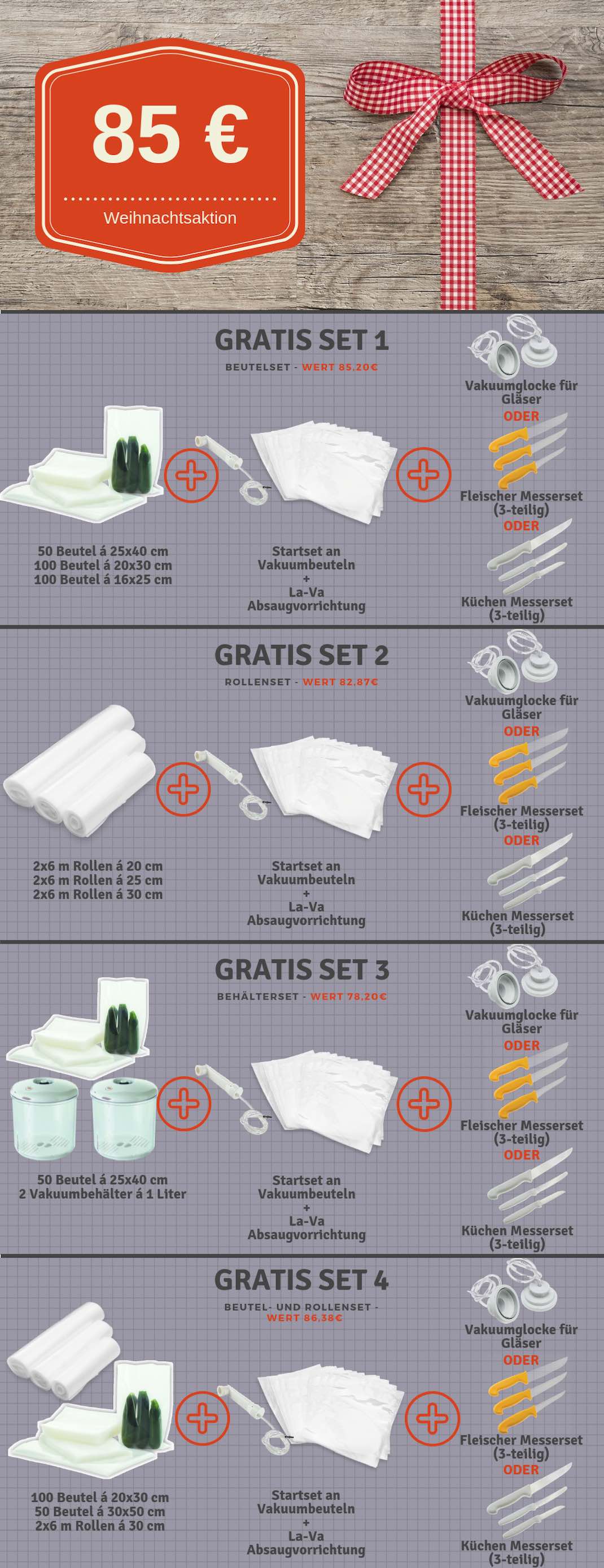 LaVa V.350 Premium Vakuumiergerät inkl. großem 85 € Gratis-Set