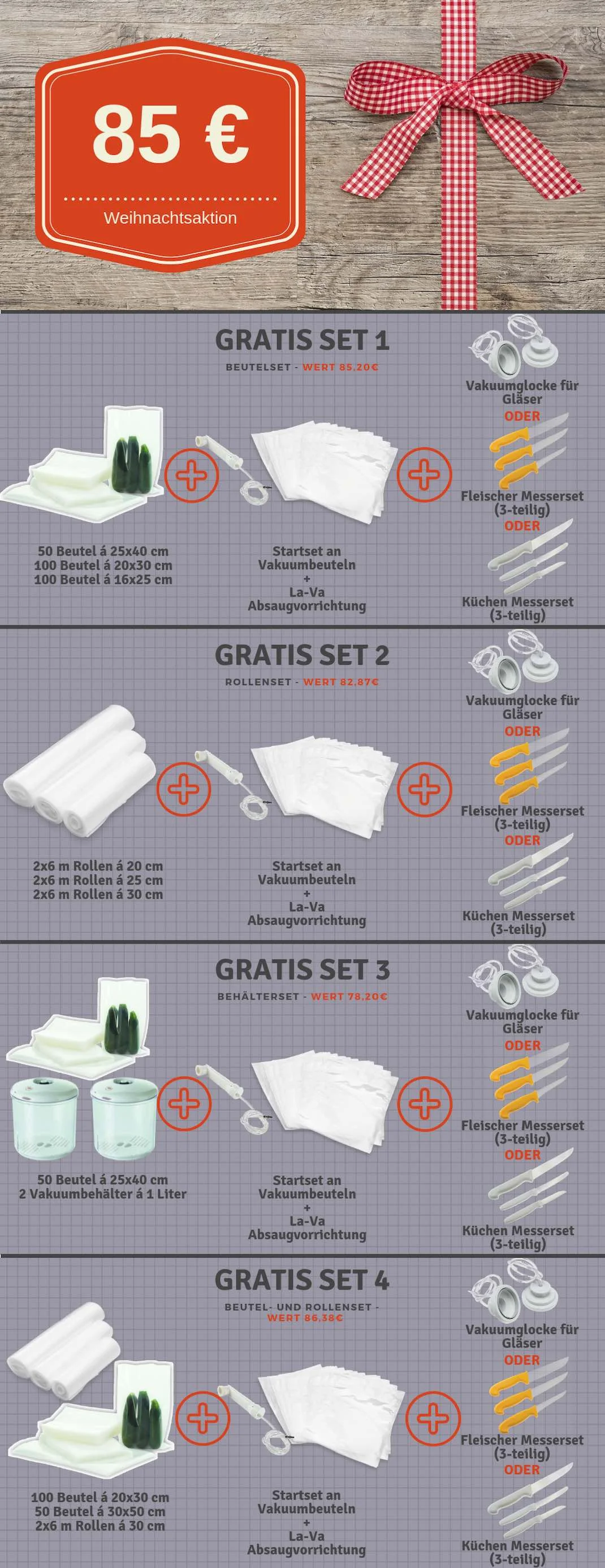 xmas_4_kleinVtCiAxW2qvKhn LaVa V.350 Premium Vakuumiergerät inkl. großem 85 € Gratis-Set