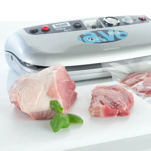 10_2 LaVa V.333 Silbermetallic Vakuumiergerät - Fleisch vakuumieren