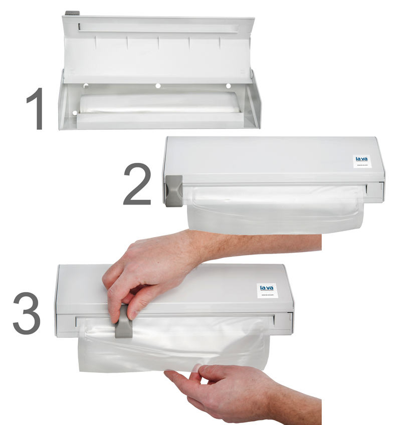 Rollenhalter mit Schneidevorrichtung - Für LaVa Vakuumrollen