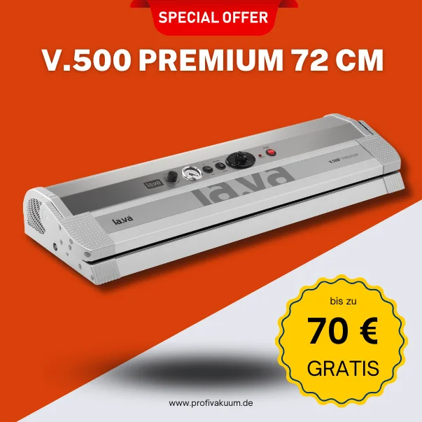 V-500-70-EUR LaVa V500 Premium Vakuumiergerät mit bis zu 70 € Gratis Set