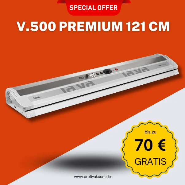 V-500XL-70-EUR LaVa V500 Premium XL mit 121 cm Schweißbreite Vakuumiergerät - Mit bis zu 70 € Gratis-Set