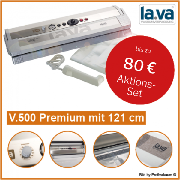 LaVa V500 Premium XL mit 121 cm Schweißbreite Vakuumiergerät - Mit bis zu 80 € Gratis-Set