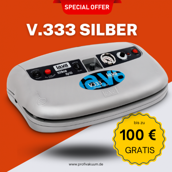 LaVa V333 Silber Vakuumiergerät mit bis zu 100 € Gratis Set