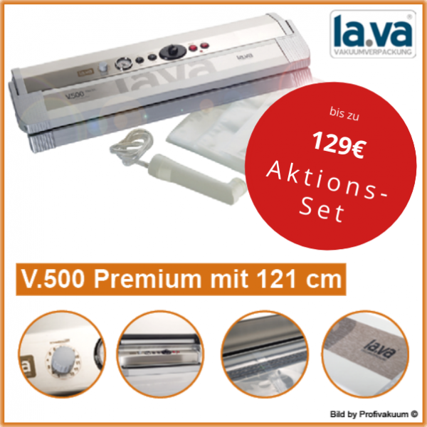 LaVa V500 Premium XL mit 121 cm Schweißbreite Vakuumiergerät - Mit bis zu 129 € X-MAS Set