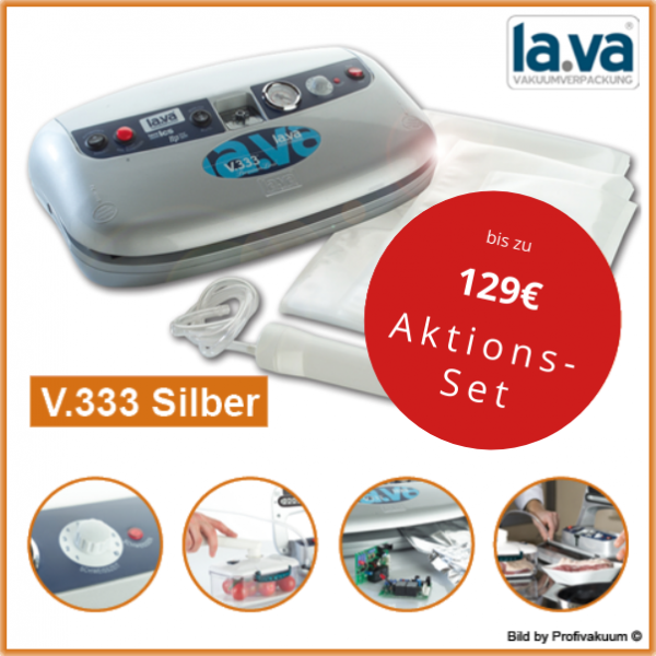 LaVa V333 Silber Vakuumiergerät mit bis zu 129 € X-MAS Set