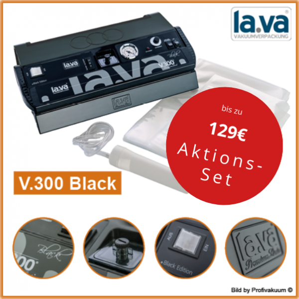 LaVa V300 BLACK Vakuumiergerät - Extraklasse Top Vakuumierer mit bis zu 129 €