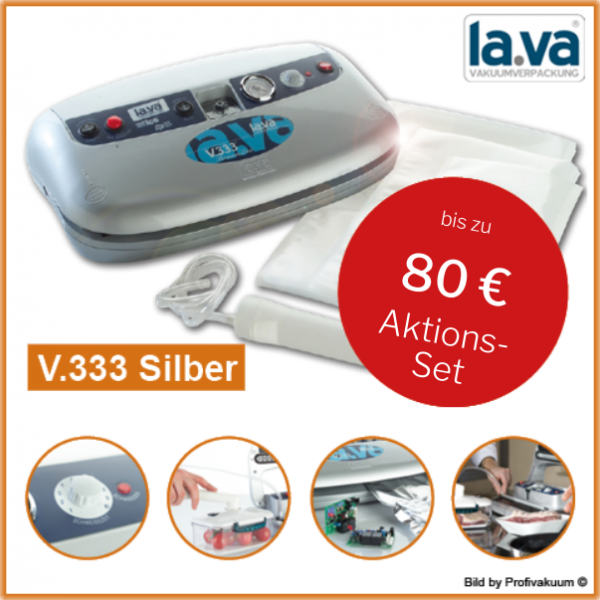 LaVa V333 Silber Vakuumiergerät mit bis zu 80 € Gratis Set