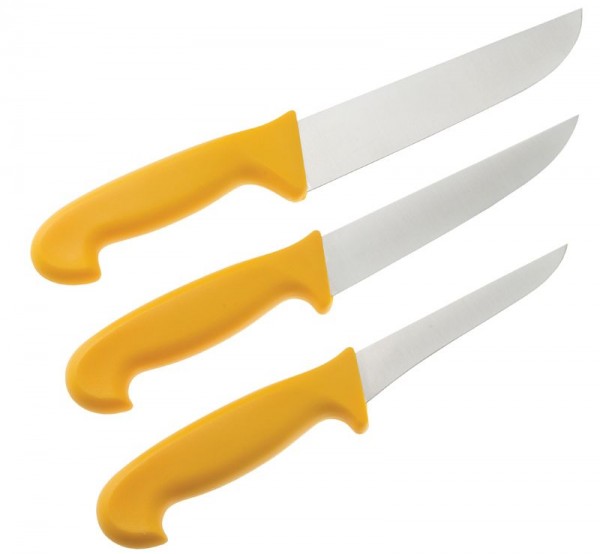 Fleischer-Messerset (3-teilig) / Ideal für die Fleischverarbeitung