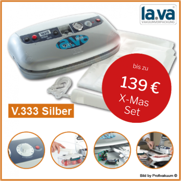 LaVa V333 Silber Vakuumiergerät mit bis zu 139 € Gratis Set