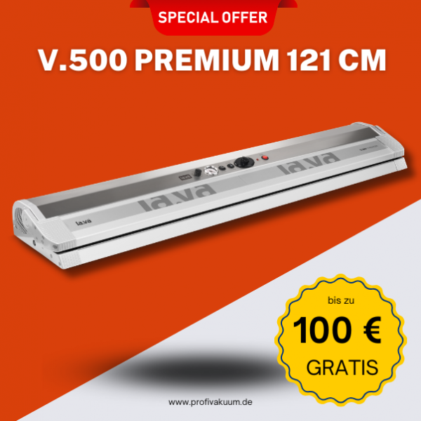 LaVa V500 Premium XL mit 121 cm Schweißbreite Vakuumiergerät - Mit bis zu 80 € Gratis-Set